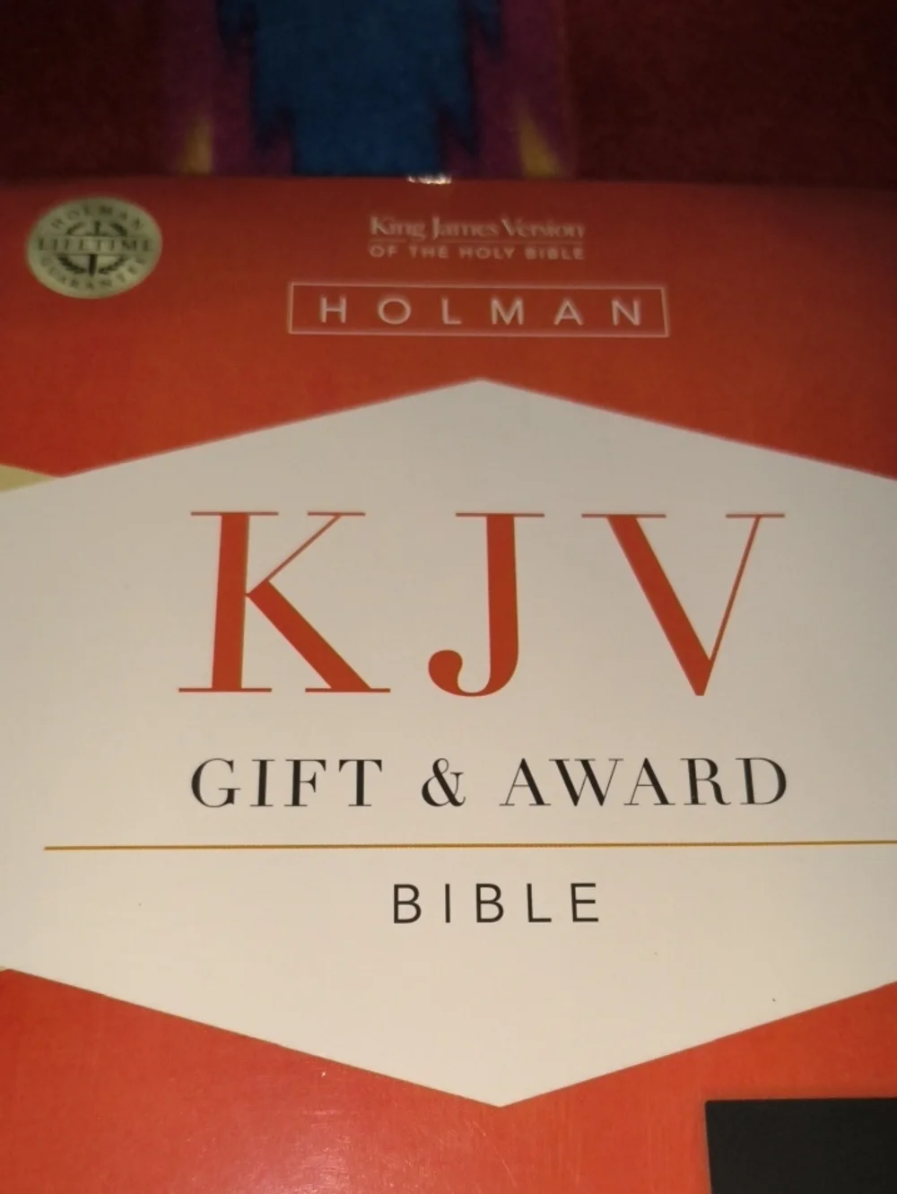 KJV Gift and Award Black Leather Bible New